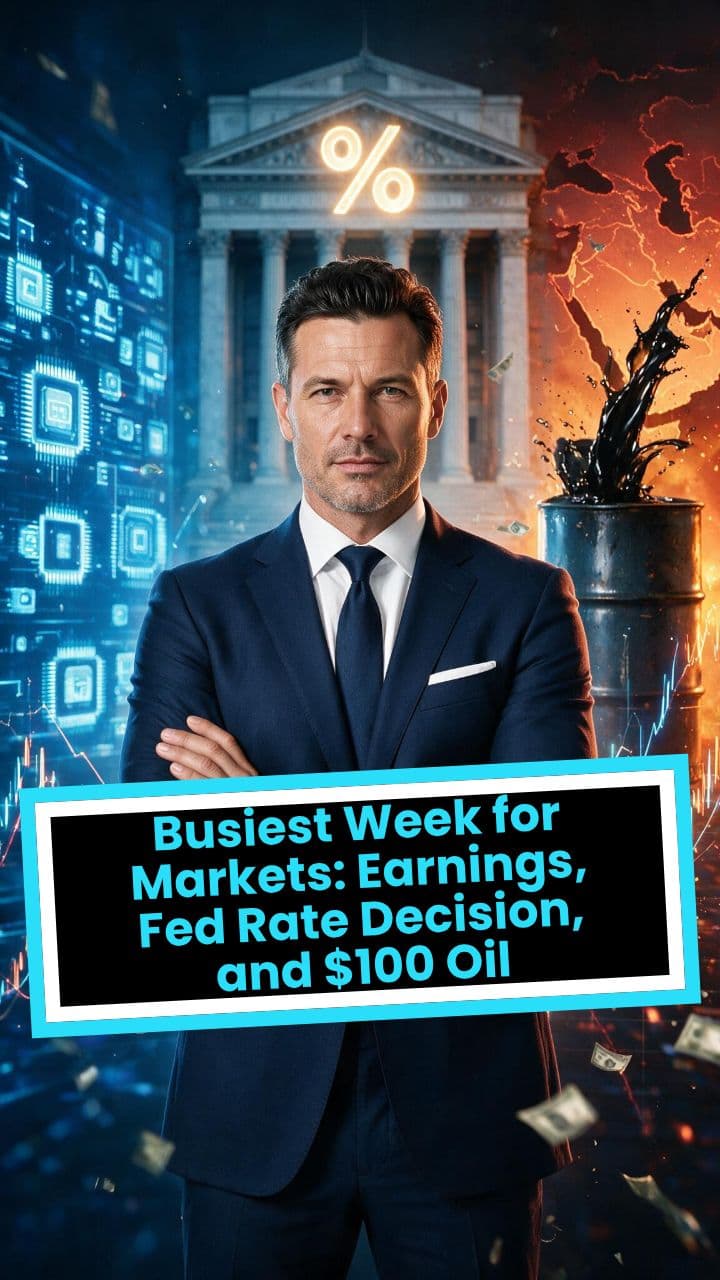 Busiest Week for Markets: Earnings, Fed Rate Decision, and $100 Oil