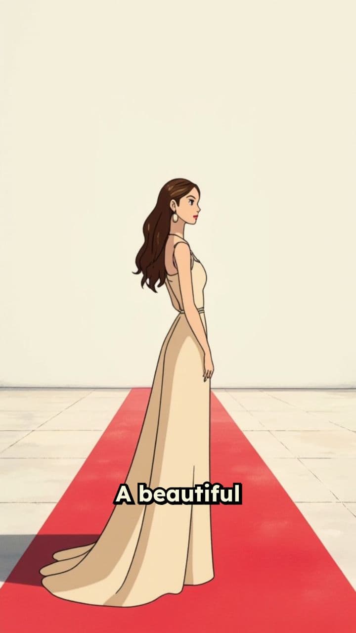 Элегантная фотосессия на красной дорожке