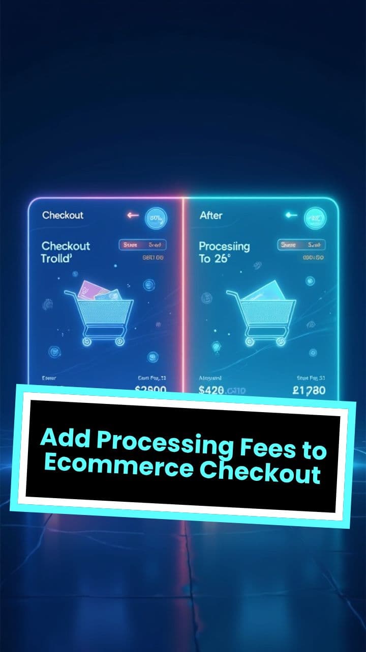 Add Processing Fees to Ecommerce Checkout
