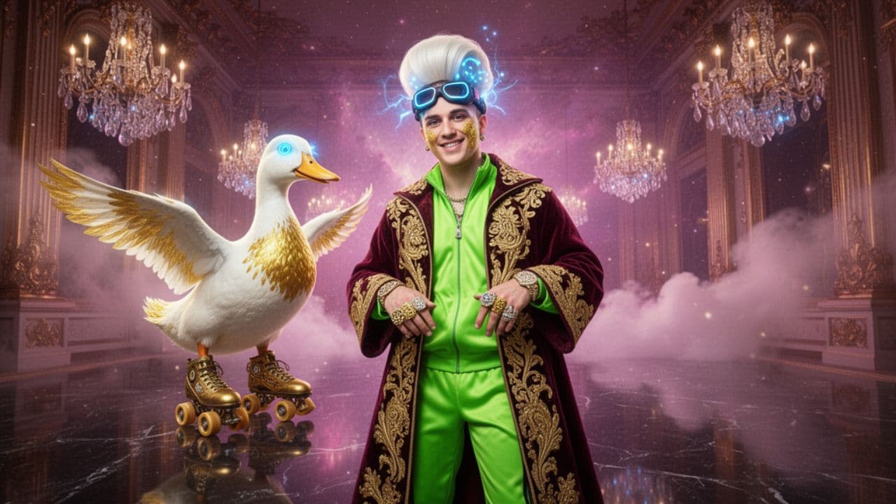 Goofy rap w piżamce z liski