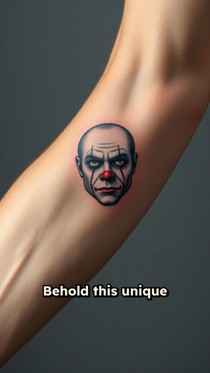Animated Clown Tattoo