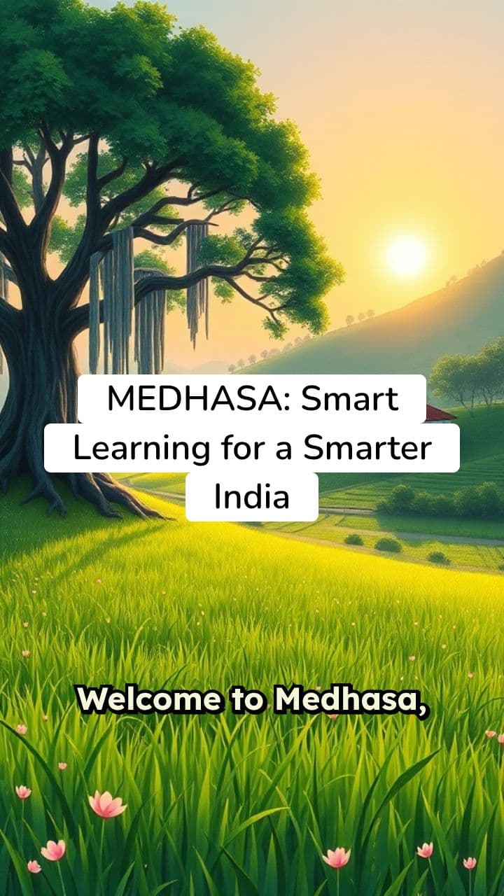 Medhasa: Smart Learning for a Smarter India