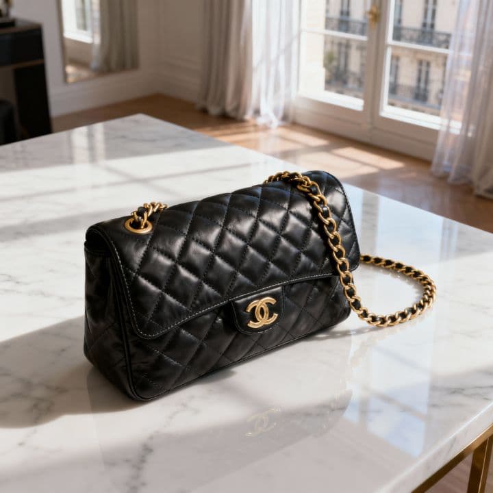 Advertisement - Chic Elegance: CHANEL Handbags Showcase