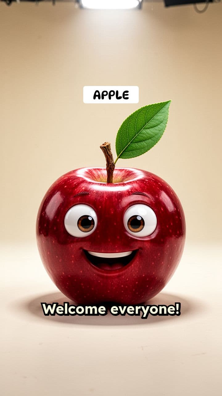 The Bouncing Apple and the Letter A