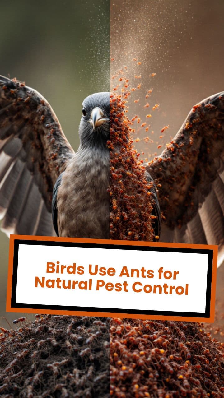 Birds Use Ants for Natural Pest Control