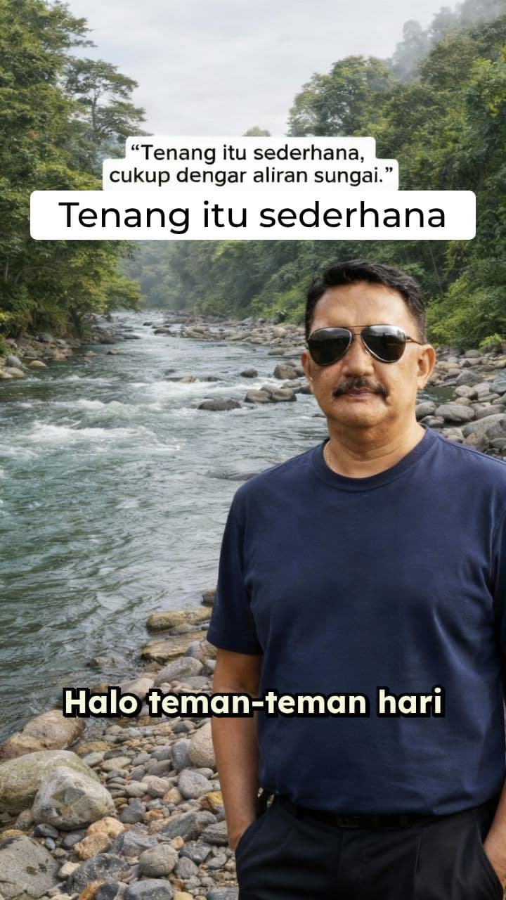 Ketenangan di Aliran Sungai