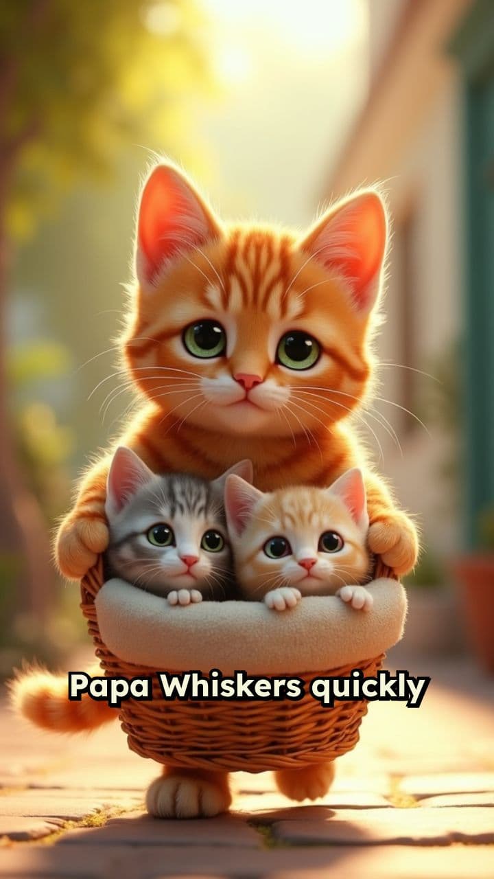 Papa Whiskers and the Kittens