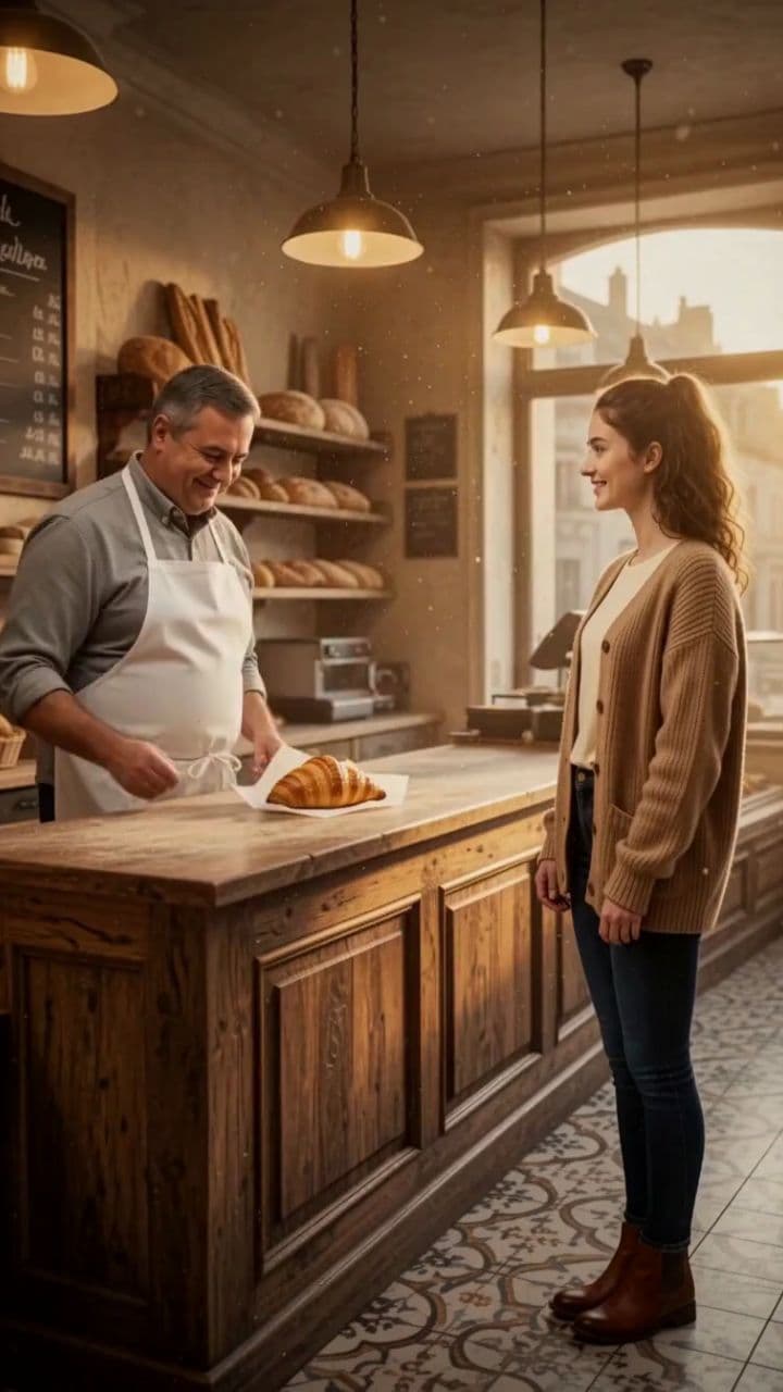Le premier croissant du matin