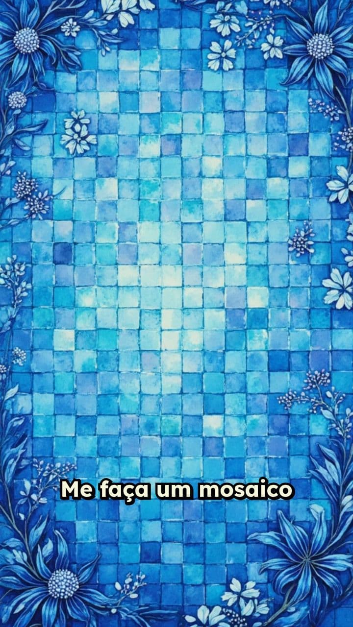 Mosaico Animado em Tons de Azul