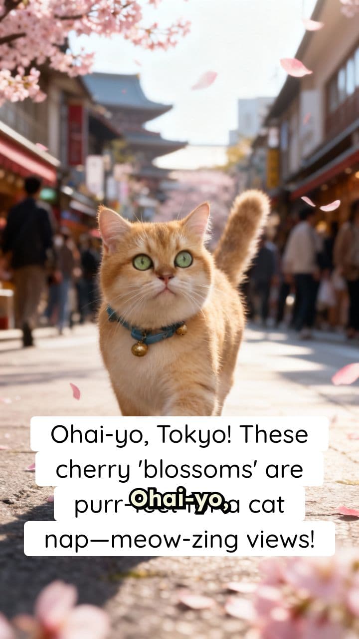 Sassy Cat's Tokyo Adventure