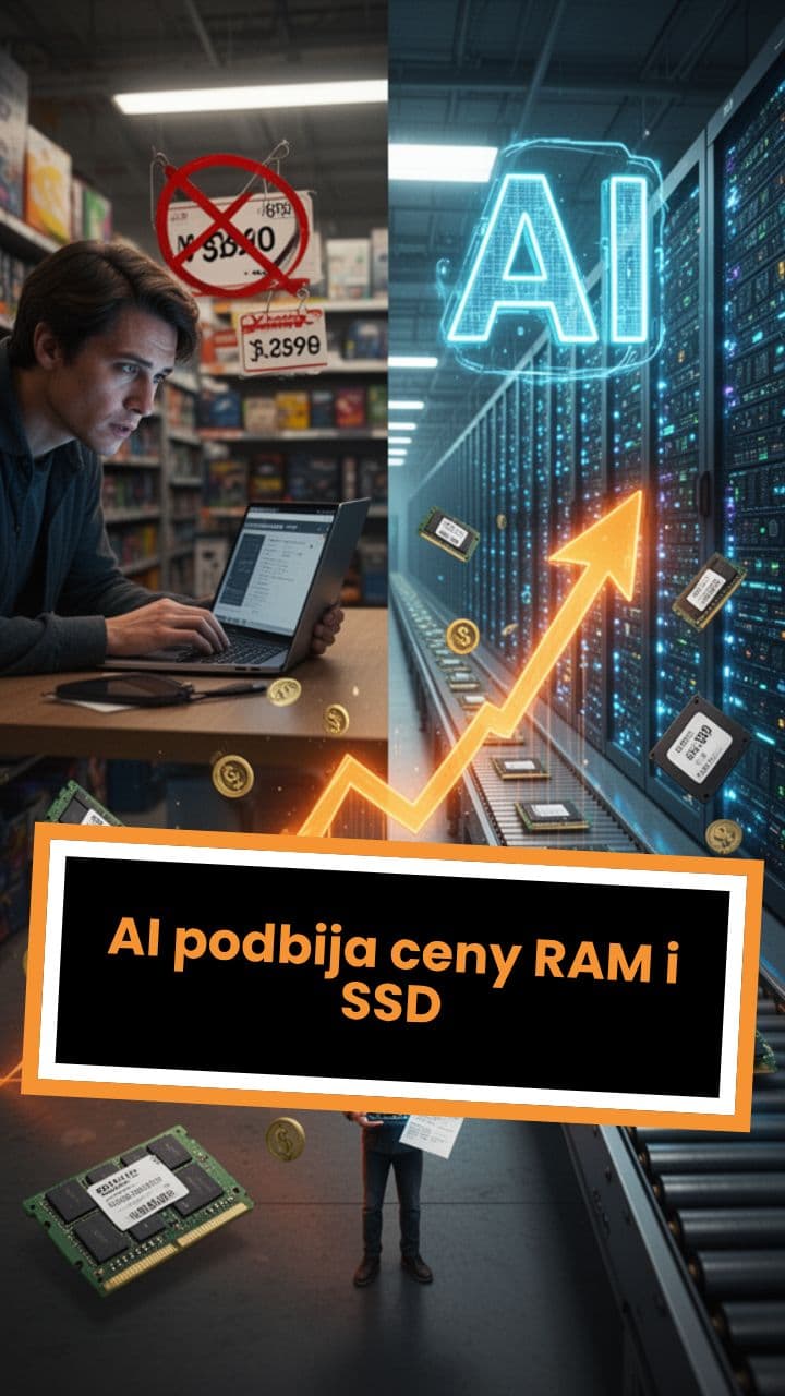 AI podbija ceny RAM i SSD