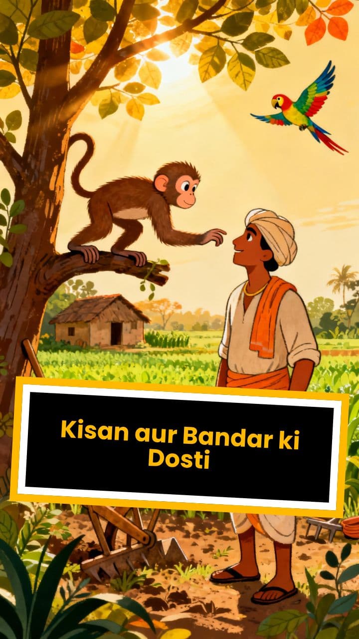 Kisan aur Bandar ki Dosti
