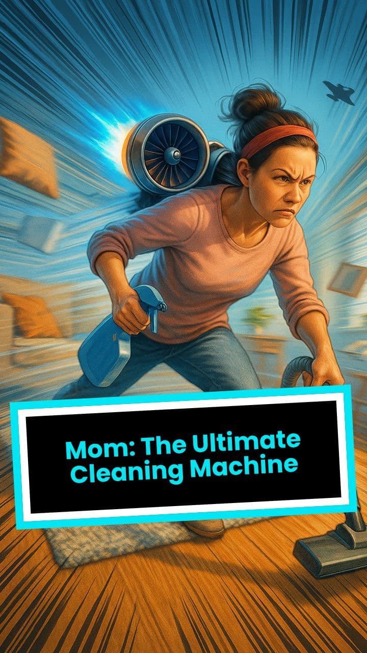 Mom: The Ultimate Cleaning Machine