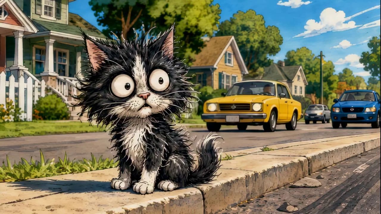 Little Cat Road Warning