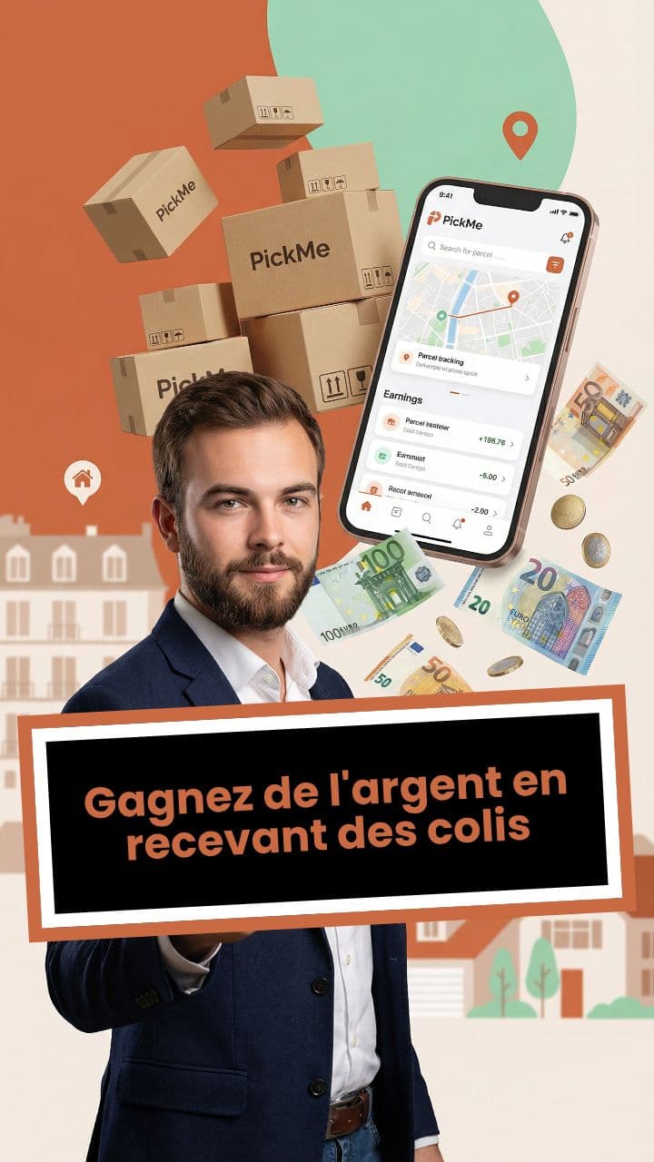 Gagnez de l'argent en recevant des colis