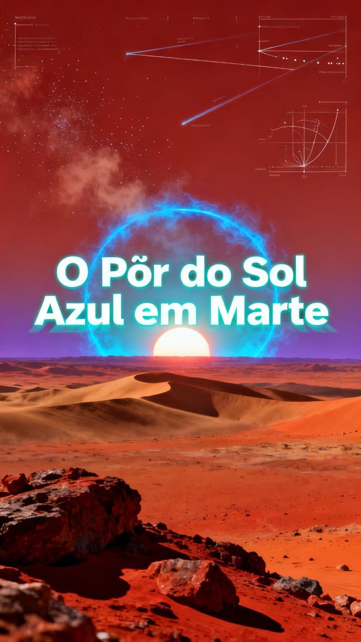 O Pôr do Sol Azul em Marte