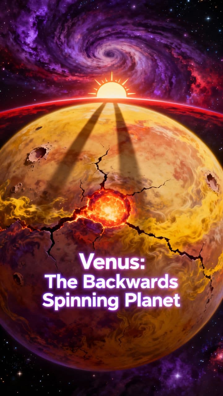Venus: The Backwards Spinning Planet