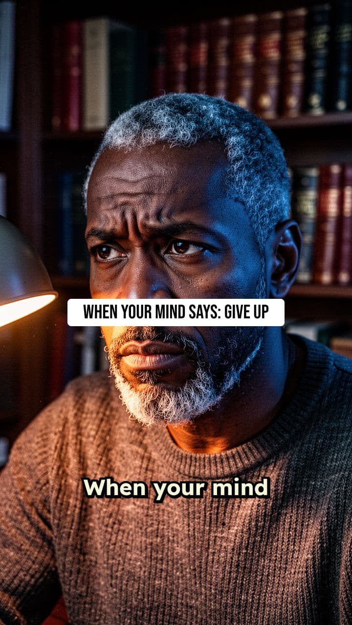When Your Mind Says Give Up