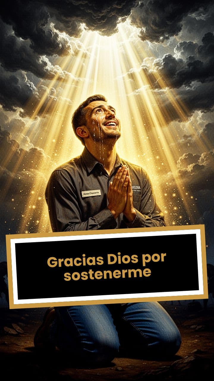 Gracias Dios por sostenerme