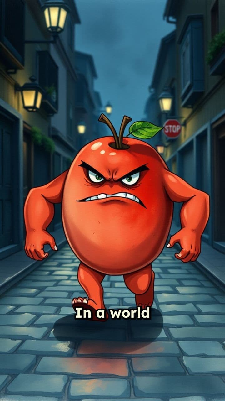The Angry Red Apple's Sad Journey
