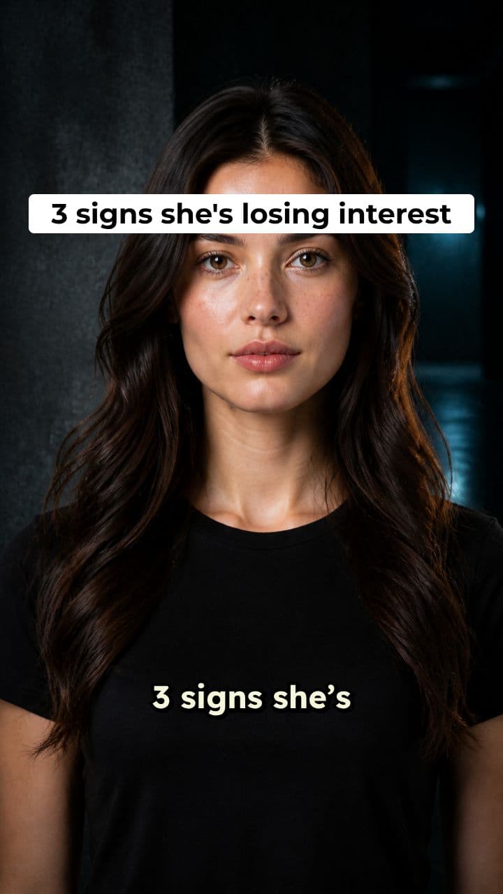3 Signs She's Losing Interest