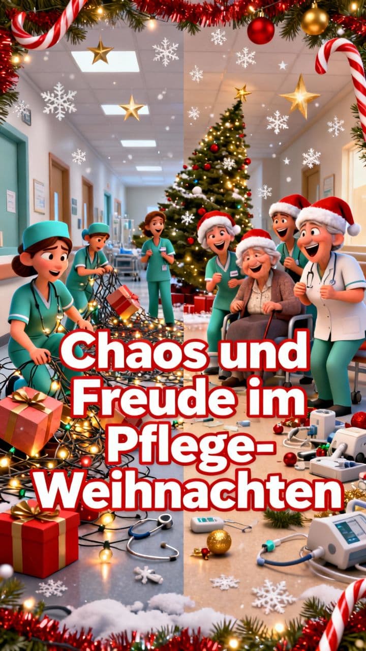 Chaos und Freude im Pflege-Weihnachten