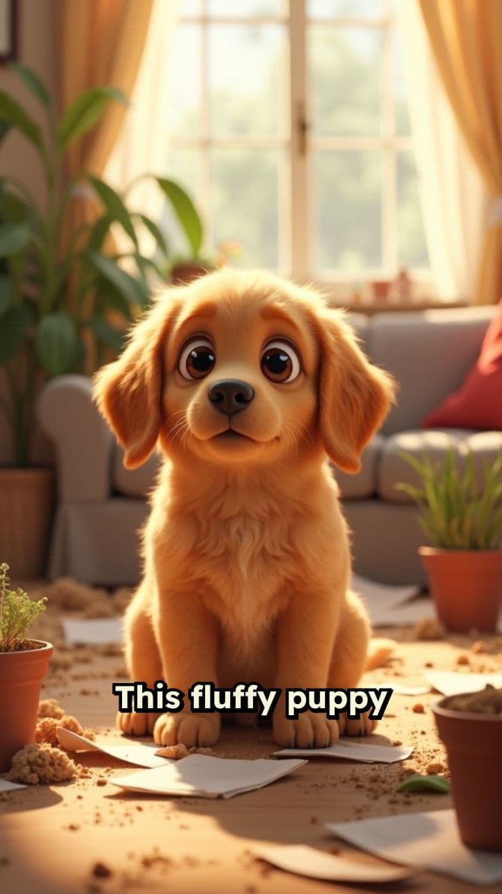 Fluffy's Unexpected Cleanup Adventure