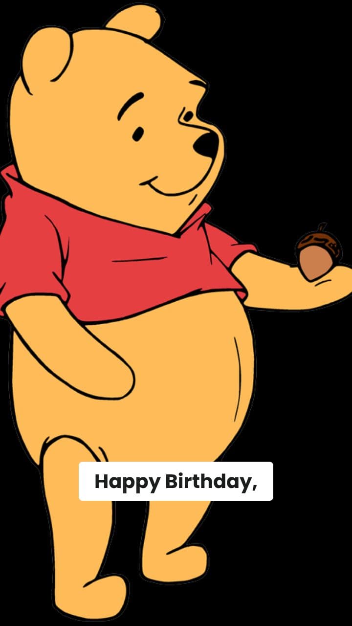Winnie the Pooh's Birthday Wish for Shawn