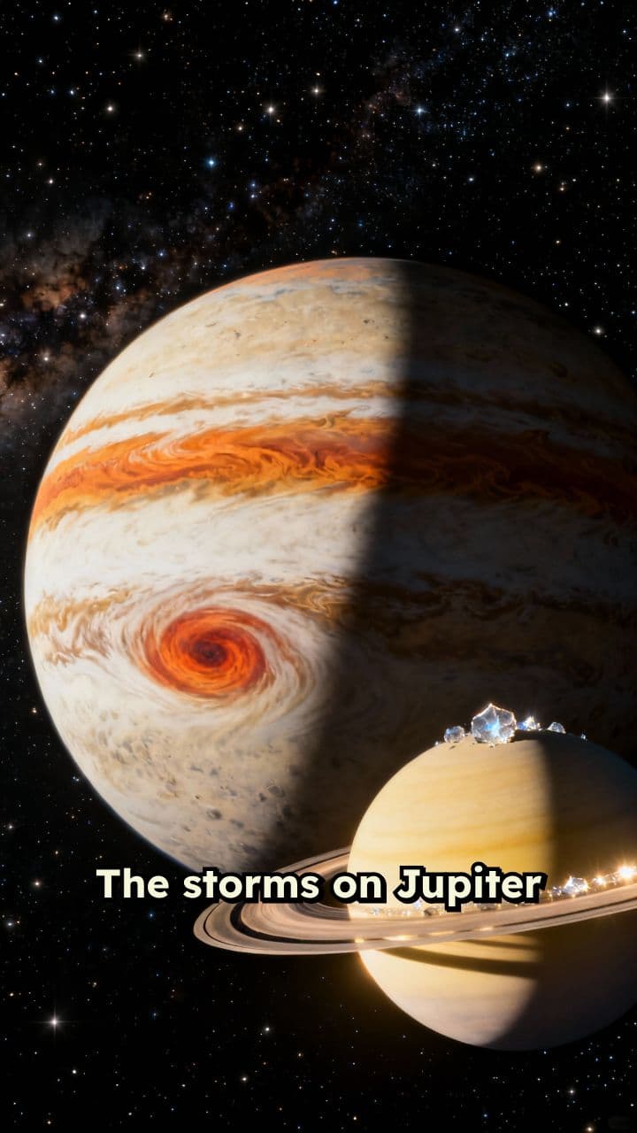 Jupiter and Saturn’s Stormy Interiors