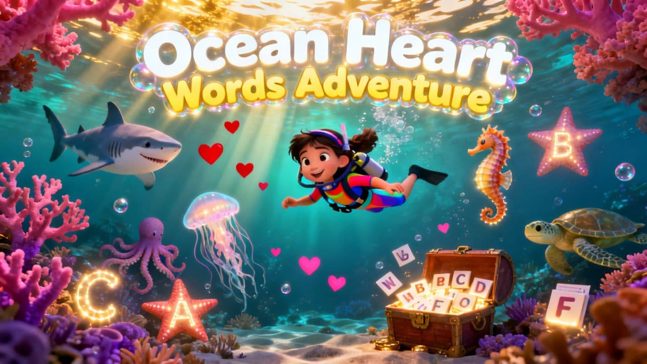 Ocean Heart Words Adventure