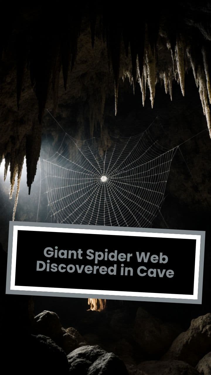 Giant Spider Web Discovered in Cave