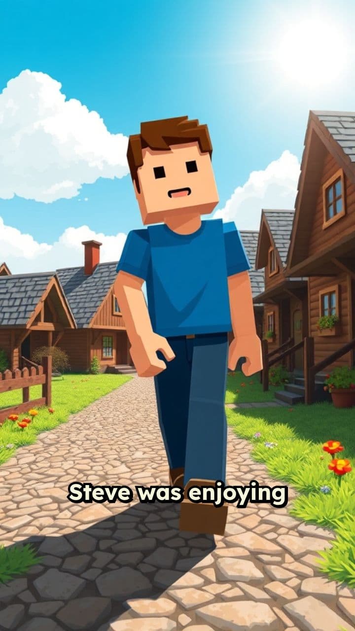 Steve and the Helpful Creeper