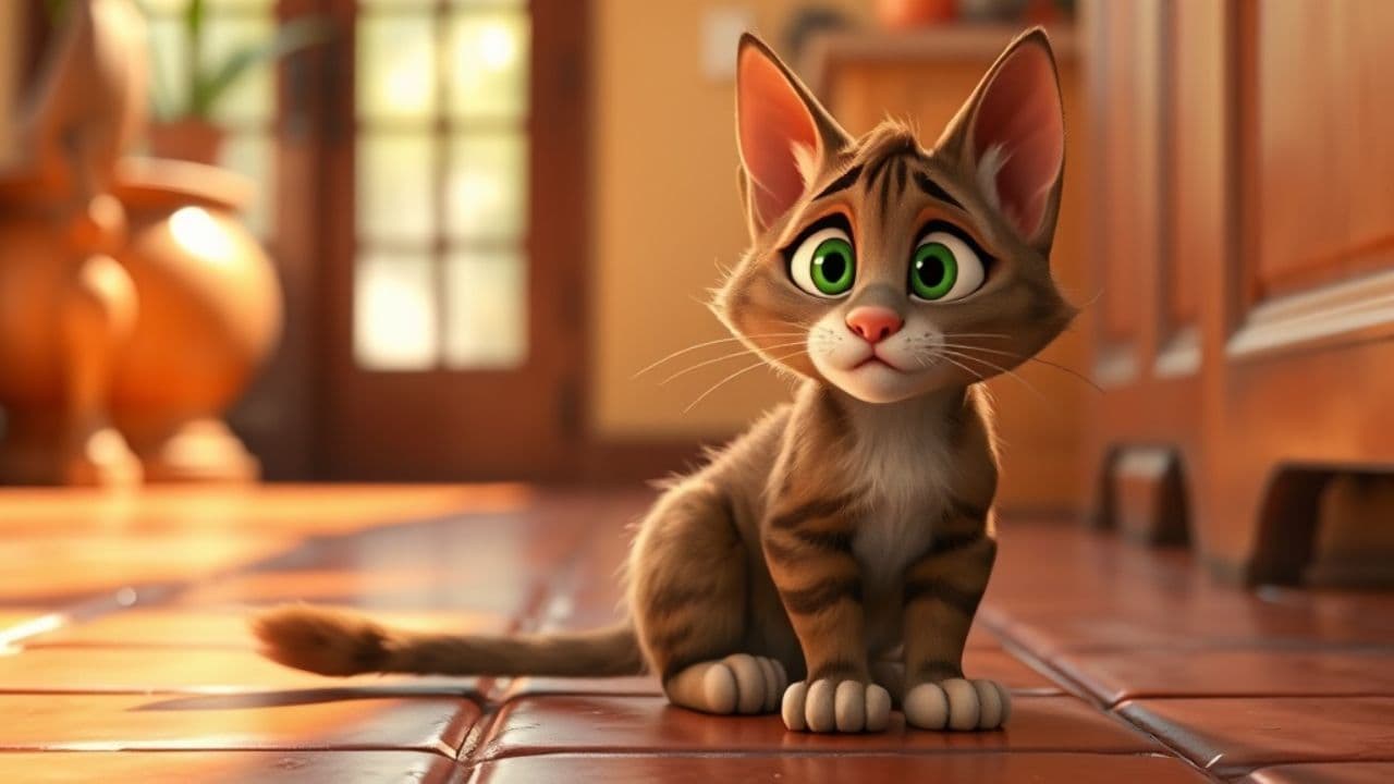 Kitty Andy Wants Food