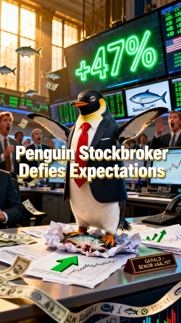 Penguin Stockbroker Defies Expectations