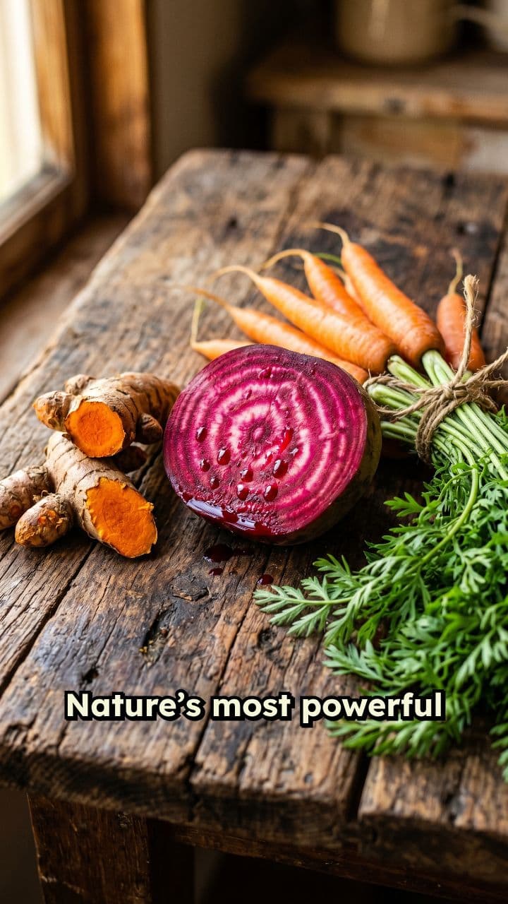The Golden Glow: Turmeric, Beetroot, and Carrot Superfood
