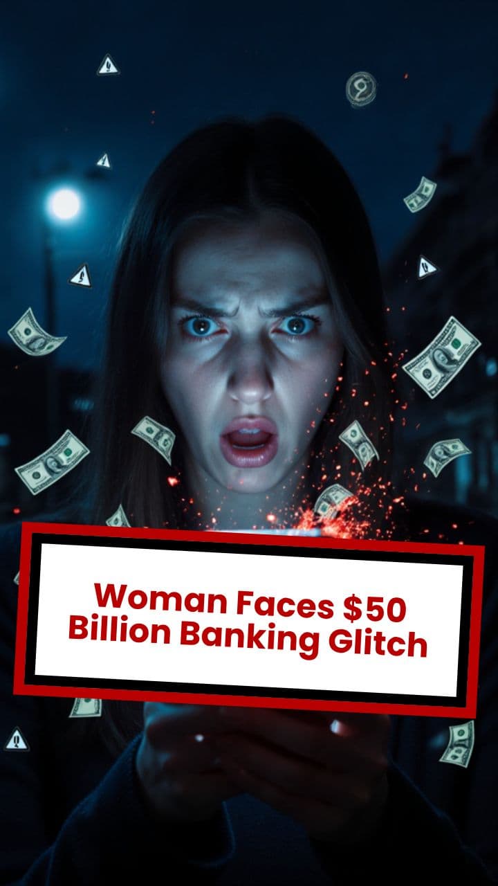 Woman Faces $50 Billion Banking Glitch