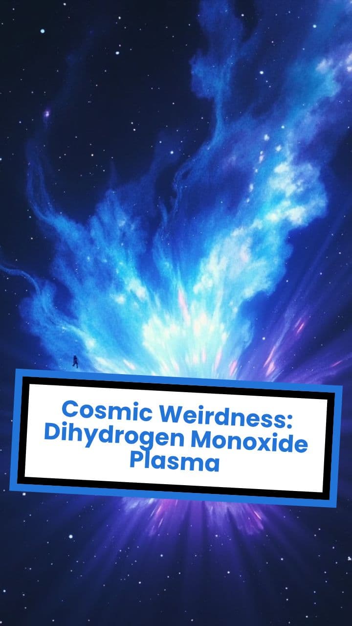 Cosmic Weirdness: Dihydrogen Monoxide Plasma