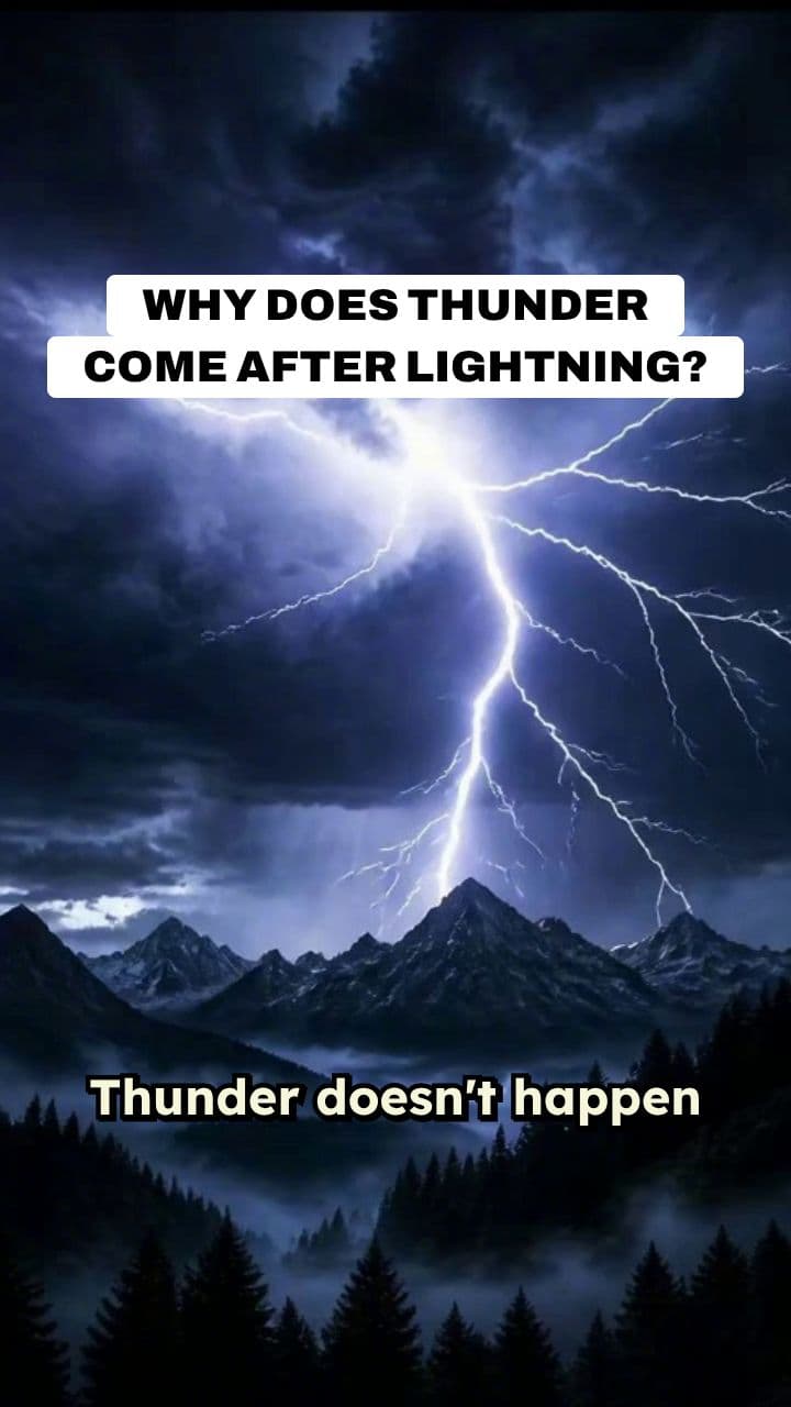 Why Thunder Comes After Lightning