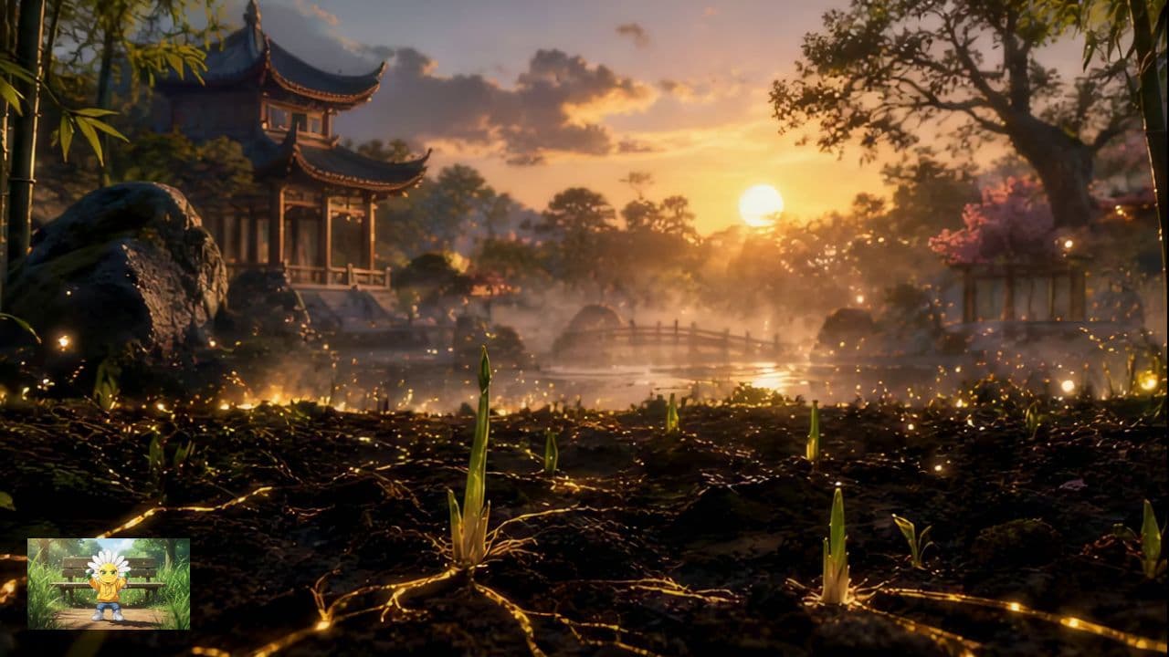 Le panda et le jardin