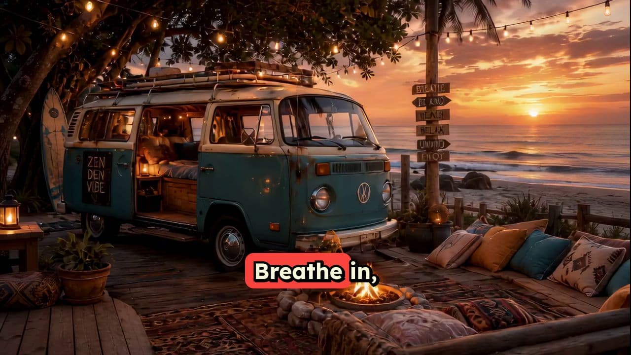 Zen Den Vibe Beach Sunset Loop