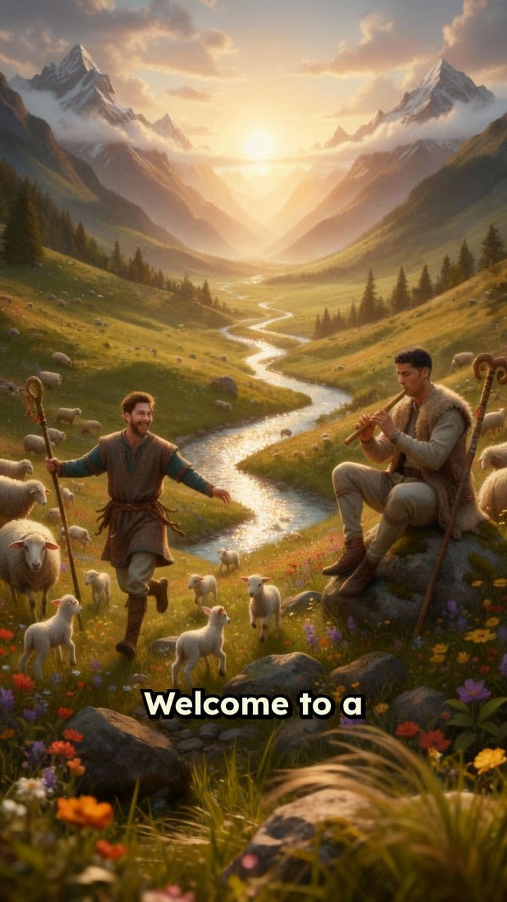 A Serene Mountain Dawn