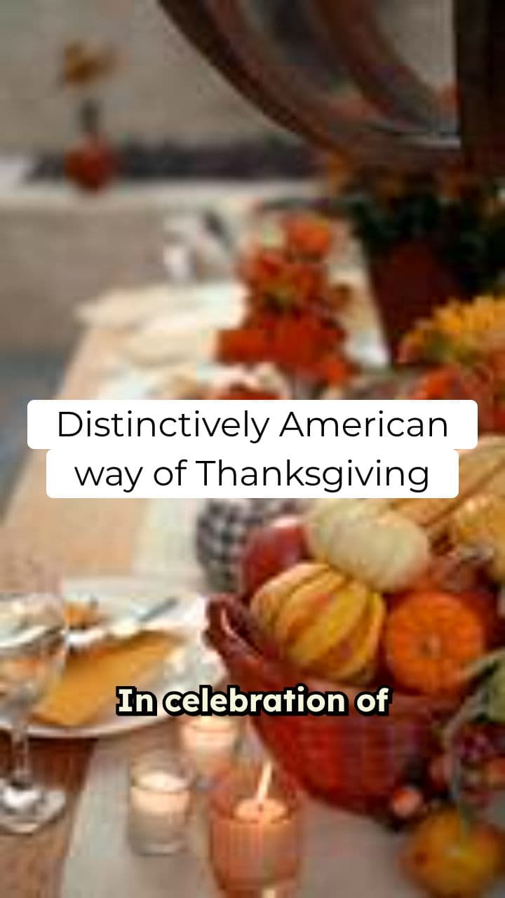 A Distinctively American Thanksgiving