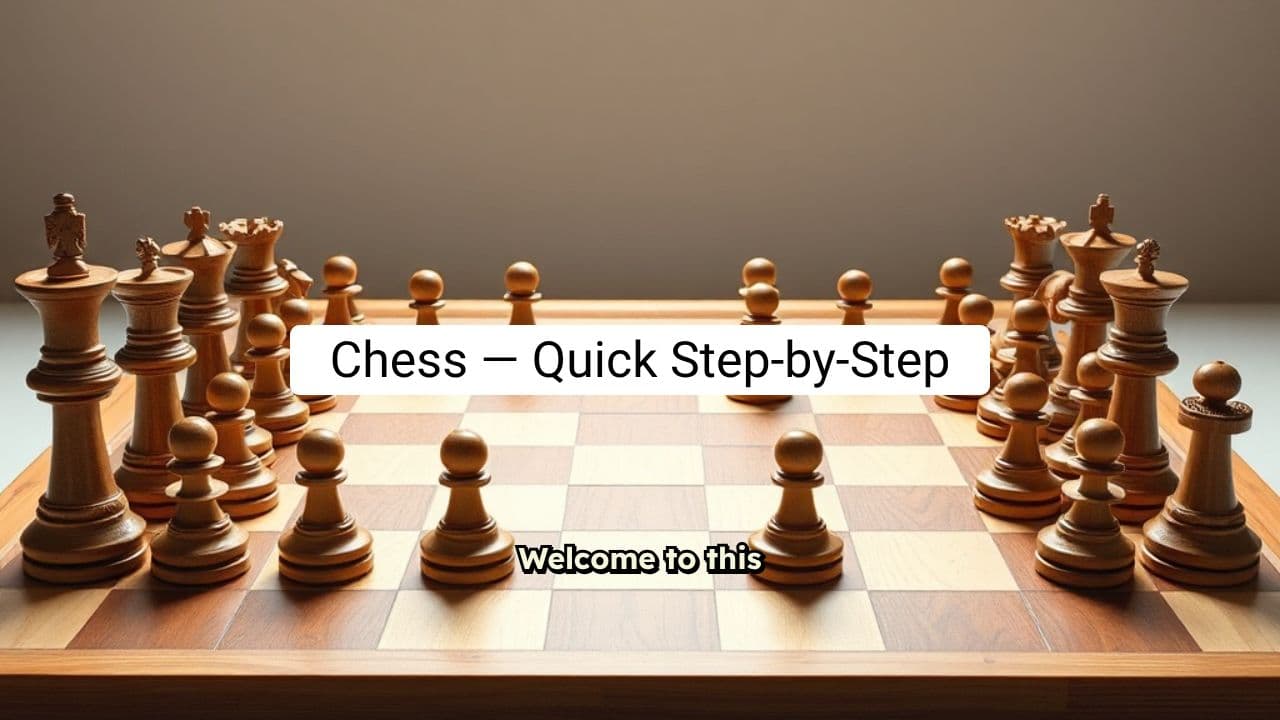 How to Play Chess – Step-by-Step Tutorial