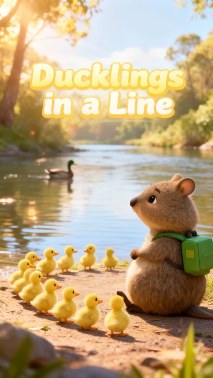 Ducklings in a Line
