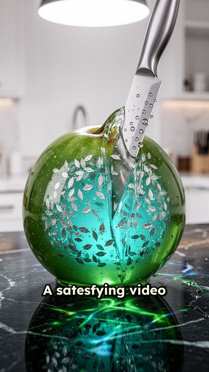 Soft Wobbly Glass Fruit Slicing