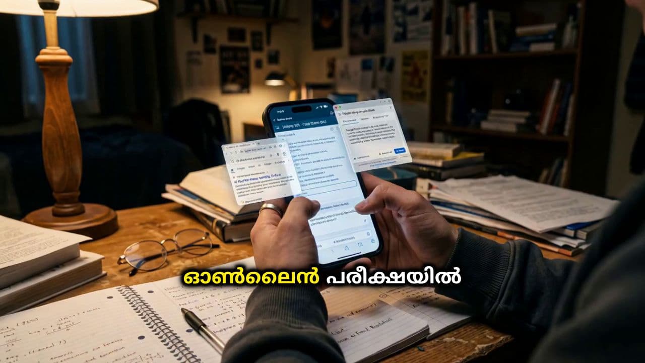ഫോൺ സ്ക്രീൻഷോട്ടിൽ കോപ്പിയടി പിടിയിൽ