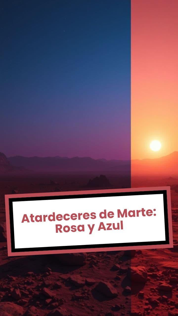Atardeceres de Marte: Rosa y Azul