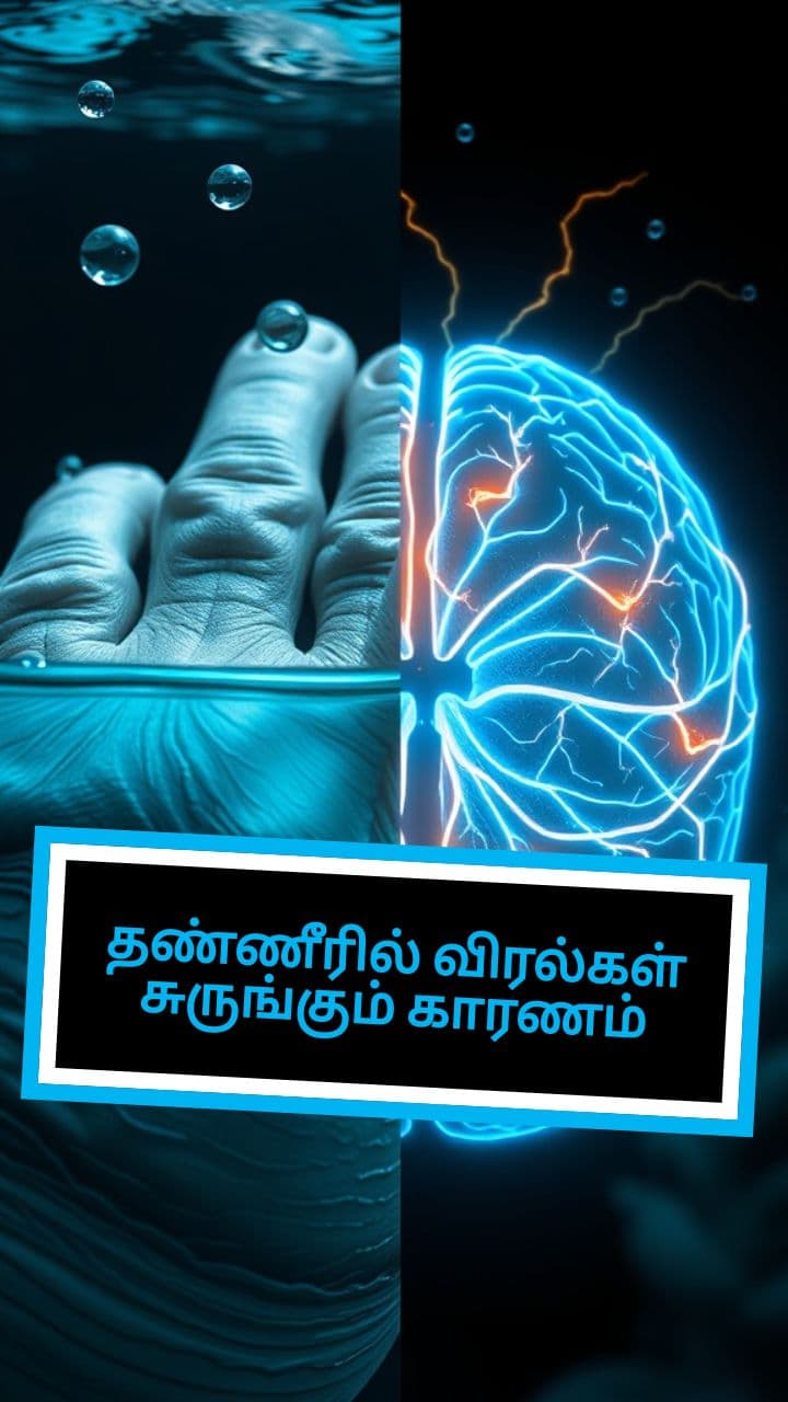 தண்ணீரில் விரல்கள் சுருங்கும் காரணம்