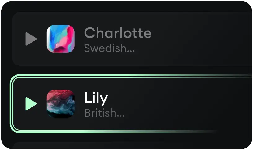 Unique and realistic AI voices