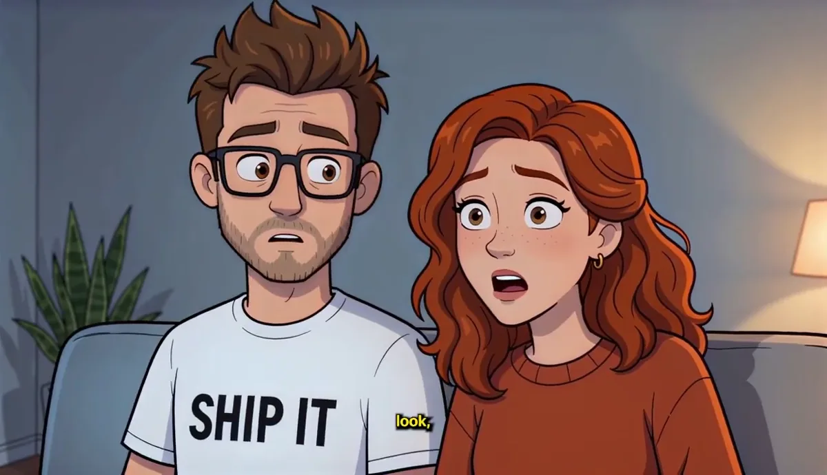 Tibo and Honey reacting together on the couch